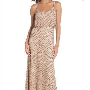 Adrianna Papell Embellished Blouson Gown